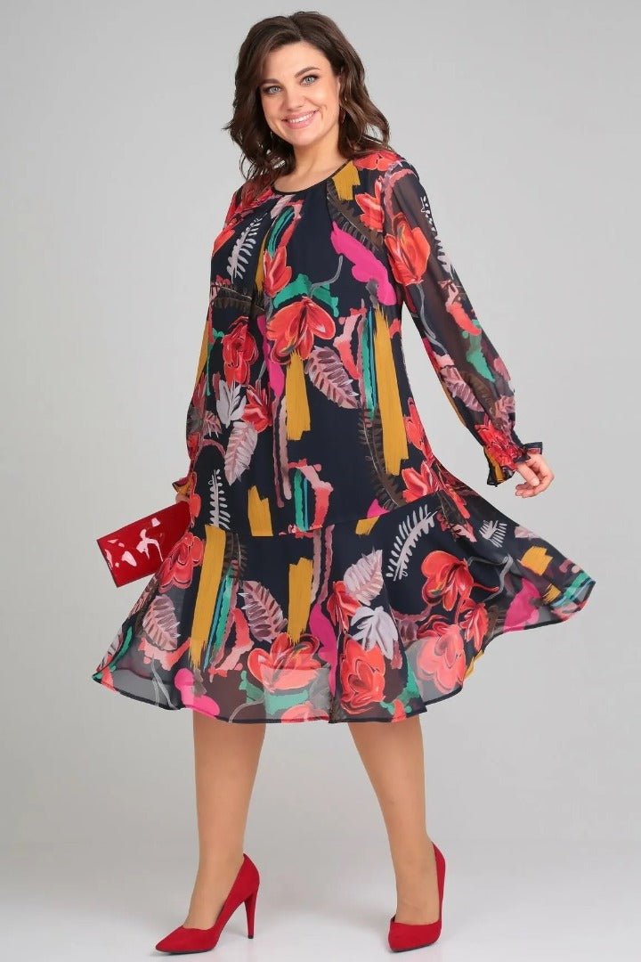 Manuelle™ | Robe florale fluide élégante féminine