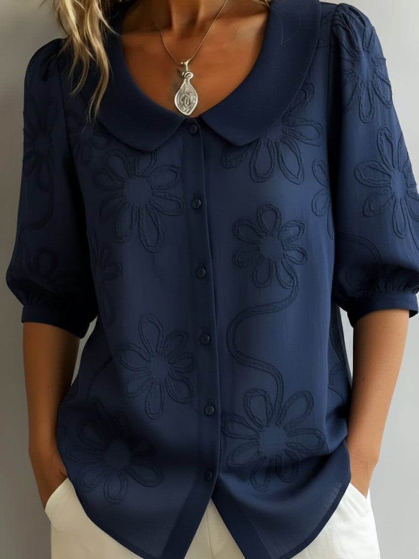 Aurélie™ - Blouse légère florale élégance naturelle