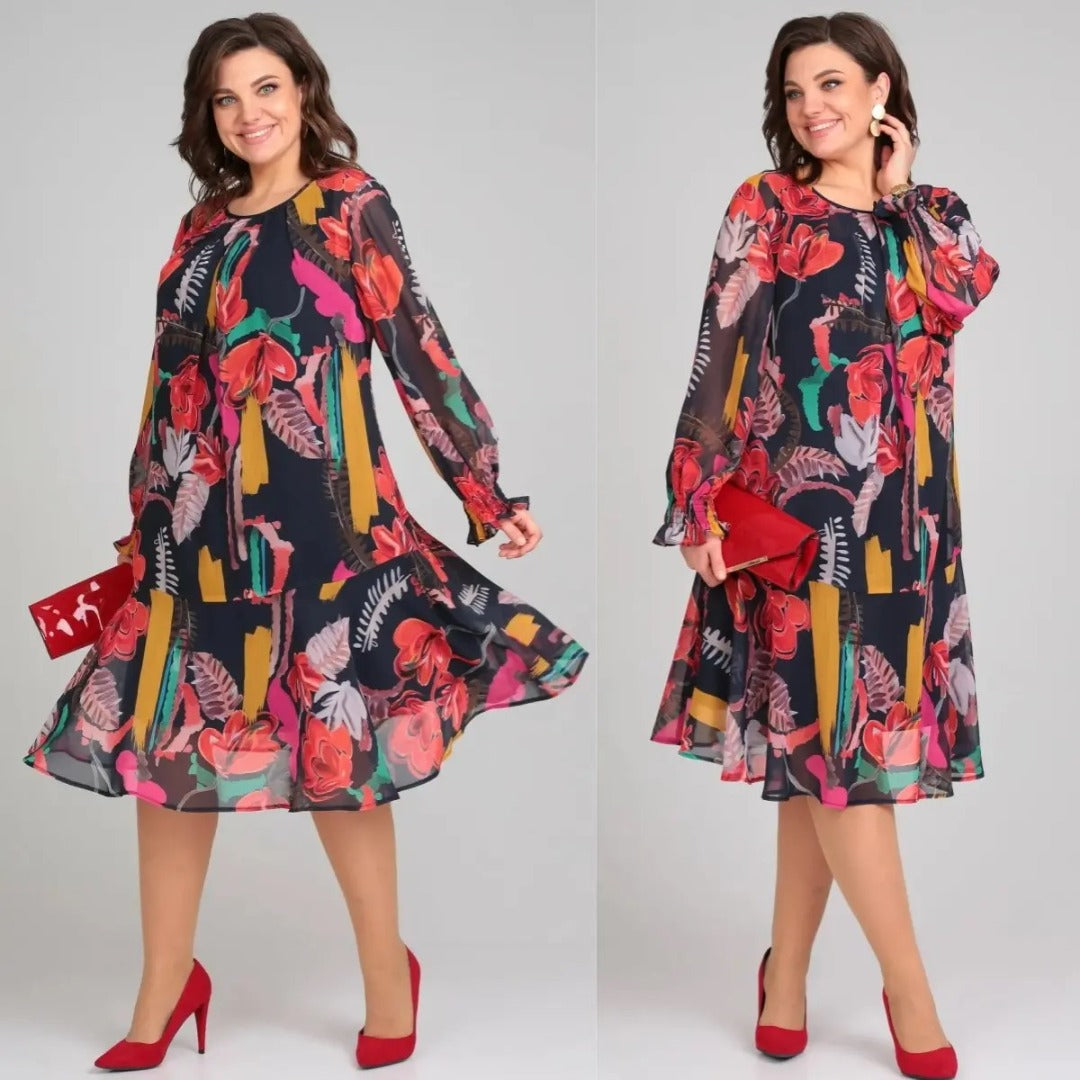 Manuelle™ | Robe florale fluide élégante féminine