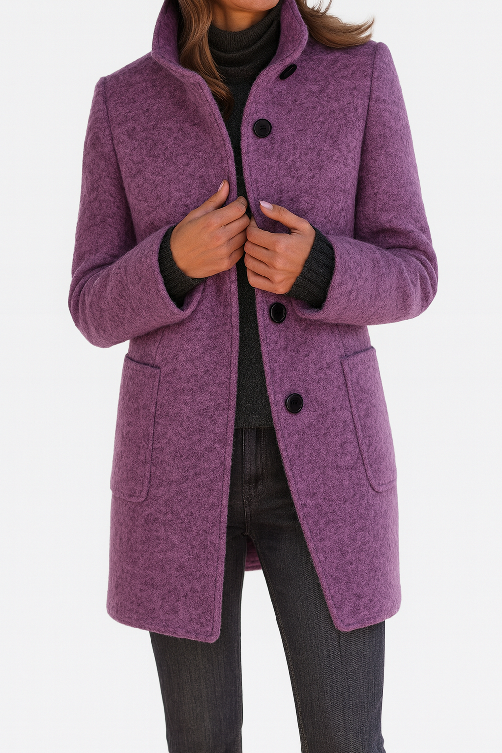 Lidiane™ | La veste à col haut élégante et réconfortante
