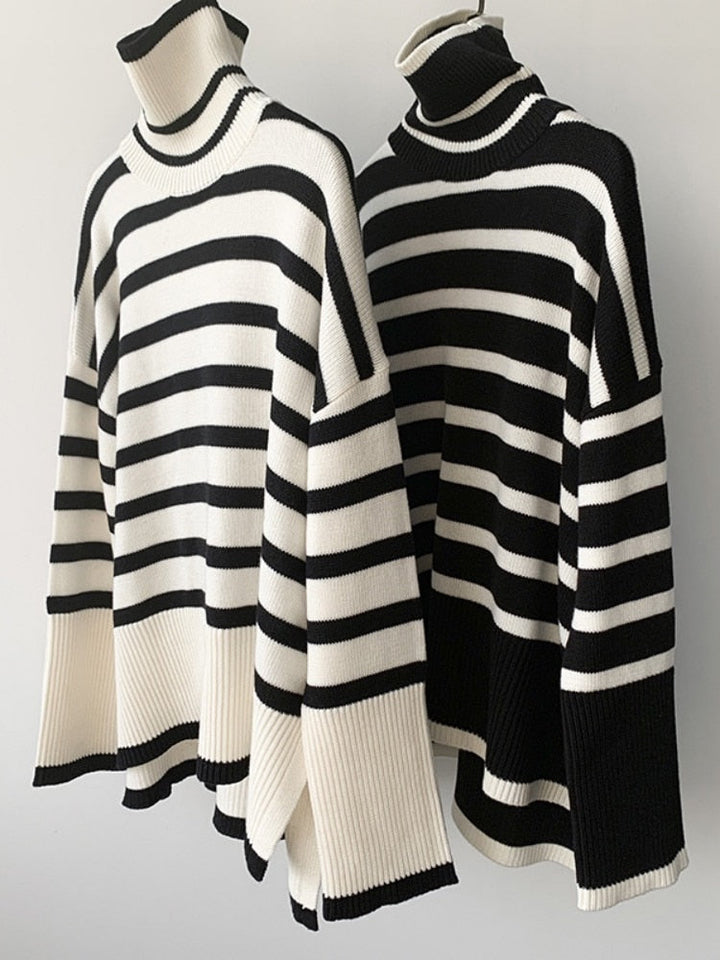 Éliane™ – Le Pull Rayé Élégance Décontractée