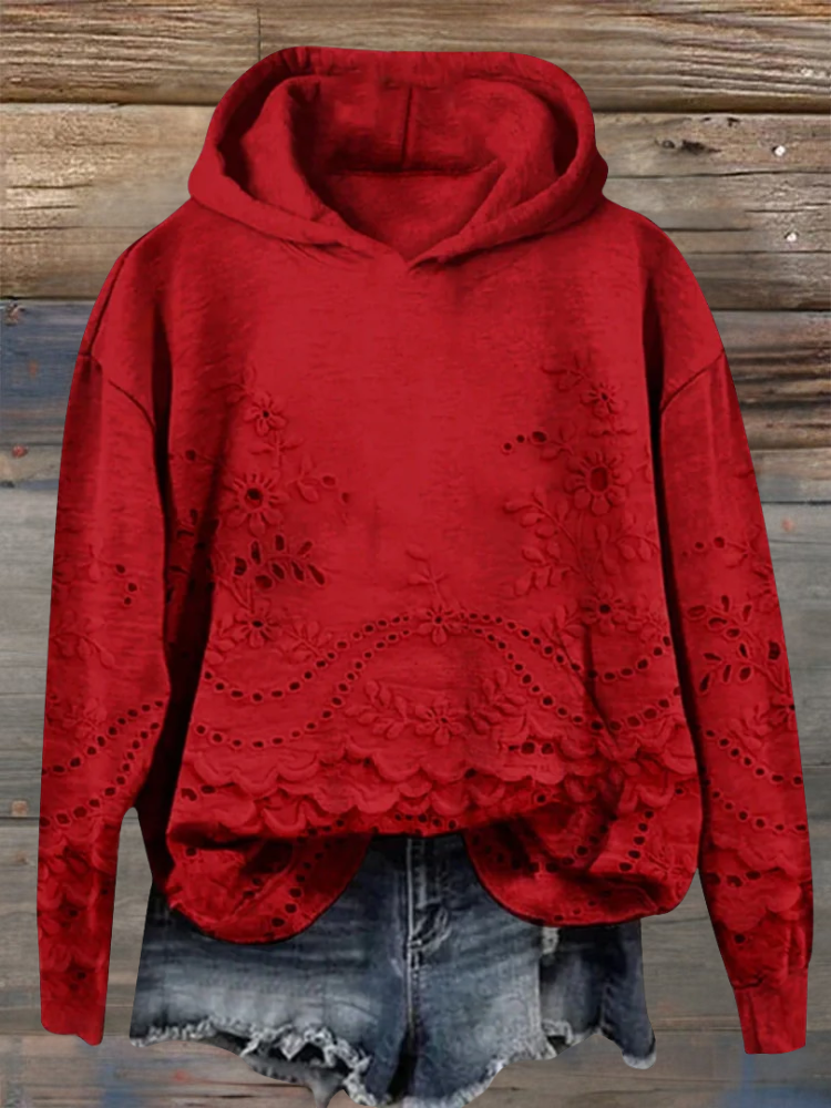 LÉONA™ | Sweat à Capuche Imprimé 3D – Confort & Style au Quotidien