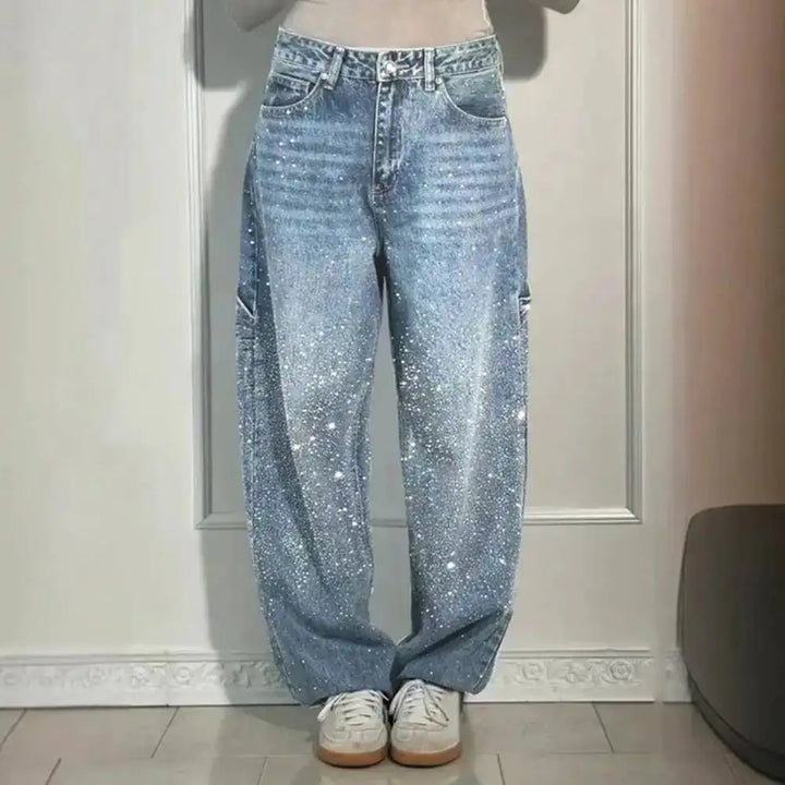 Jean large scintillant
