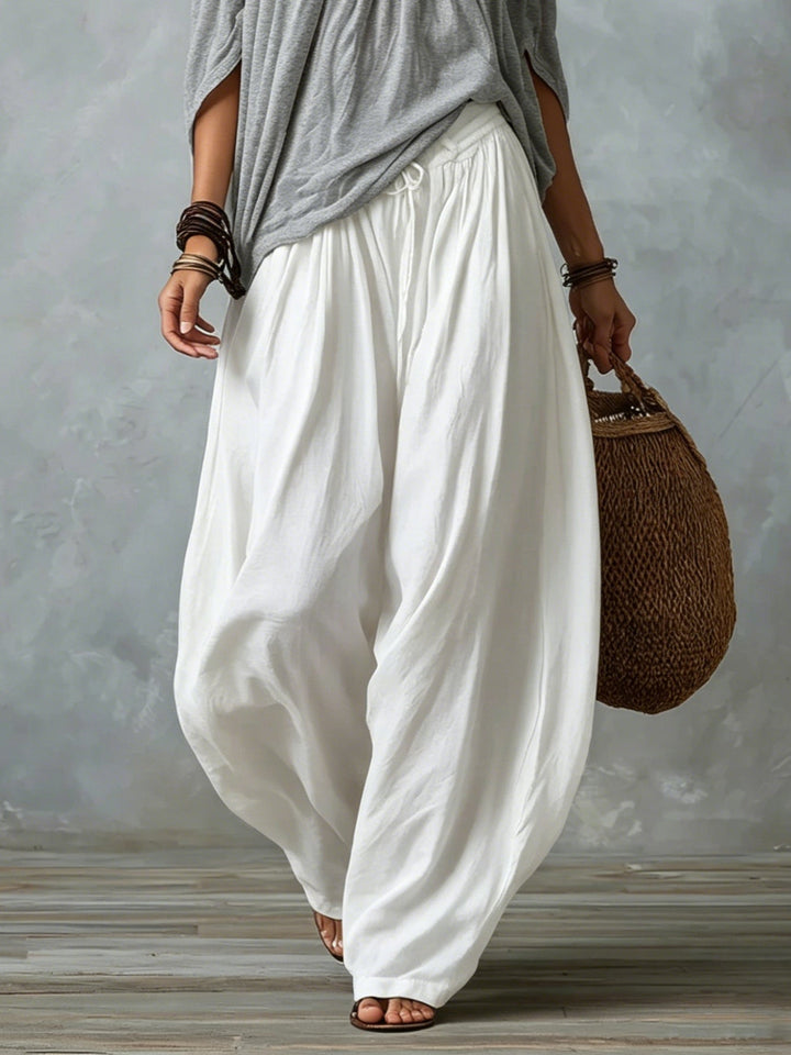 Ensemble Sidonie — Top Bardot et Pantalon Bouffant