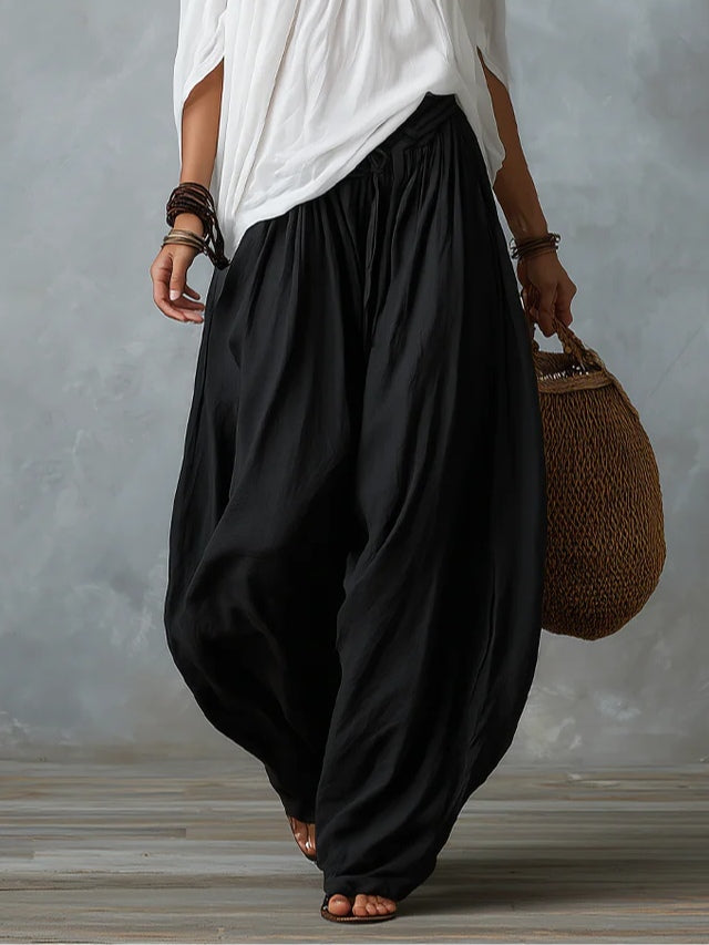 Ensemble Albane — Top Bardot et Pantalon Bouffant