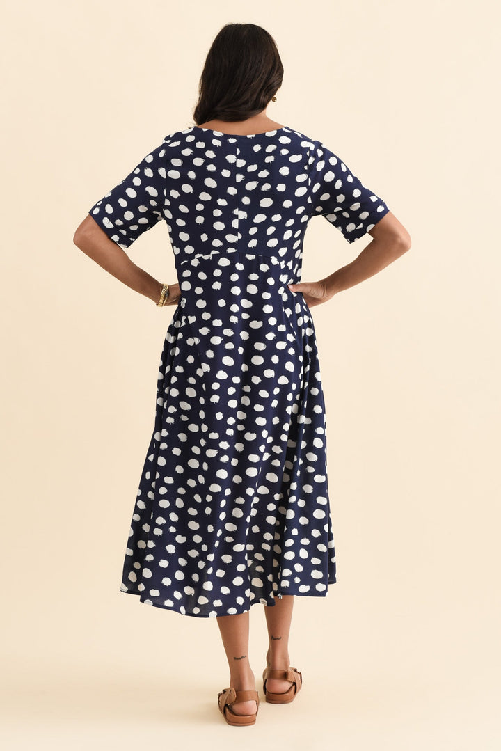 Robe Zaelia — Pois Marine