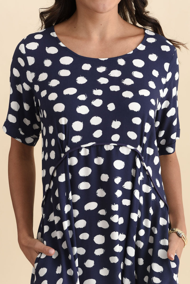 Robe Zaelia — Pois Marine